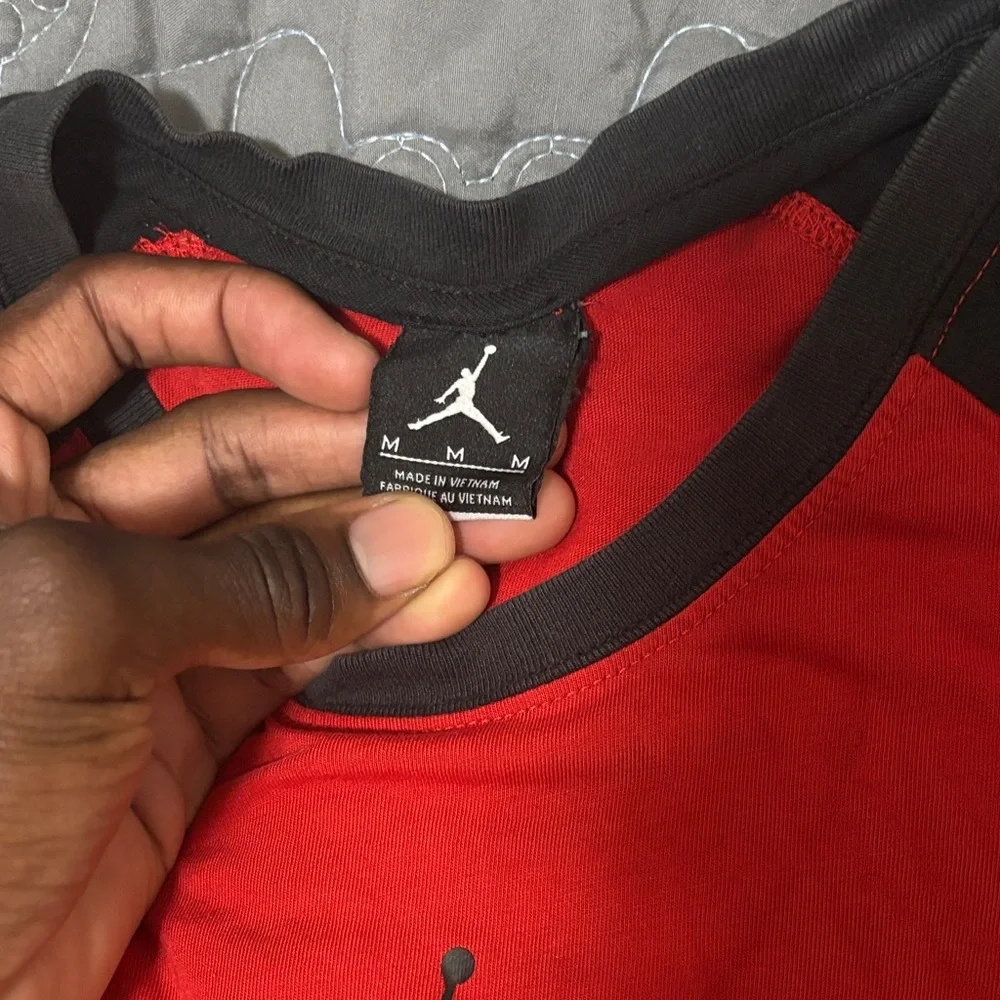 Jordan RE2PECT Red and Black Short Sleeve Tee - Picture 2 of 4